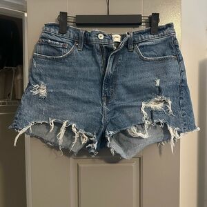 Abercrombie Distressed Mom Shorts